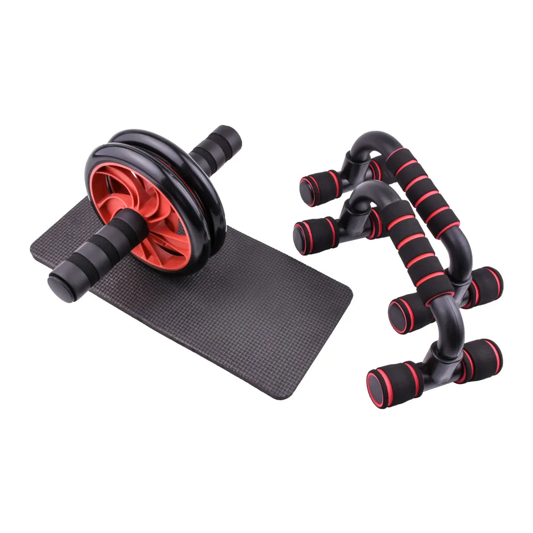 New Ab Roller&Jump Rope No Noise Abdominal Wheel Ab Roller with Mat For Arm Waist Leg Exercise Gym Fitness Equipment